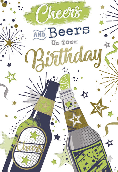General birthday card- birthday bottles