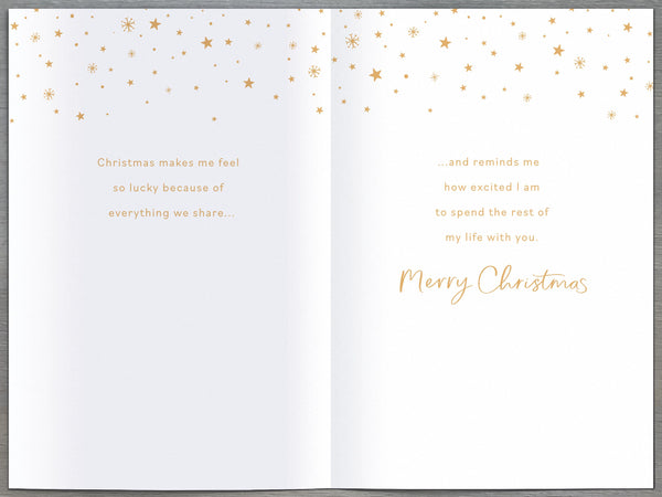 Fiancée Christmas card - Xmas tree