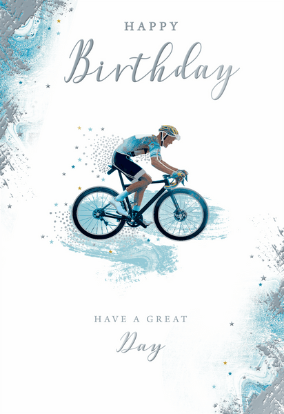 General birthday card- cycling