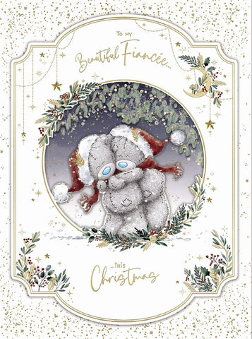 Me to you - Fiancée Christmas card- Large boxed card