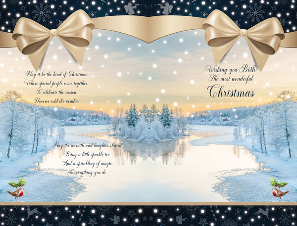 Special people at Christmas card - sentimental verse