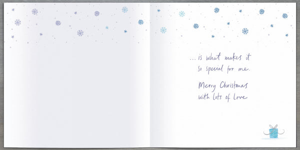 Husband Christmas card- cute penguin couple