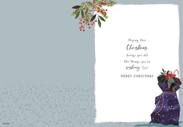 Nephew Christmas card - football