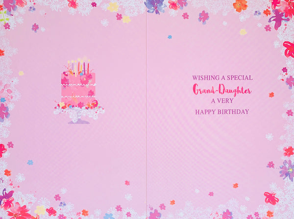 Granddaughter birthday card- birthday cake