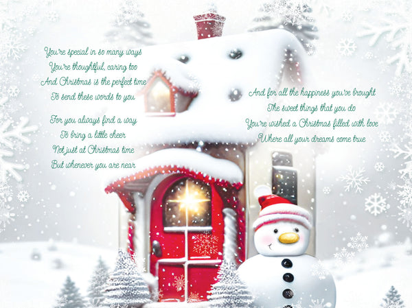 Dad Christmas card - Sentimental verse