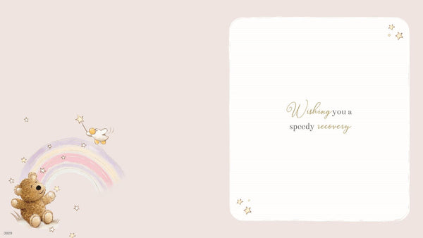 Get well card- Barley bear