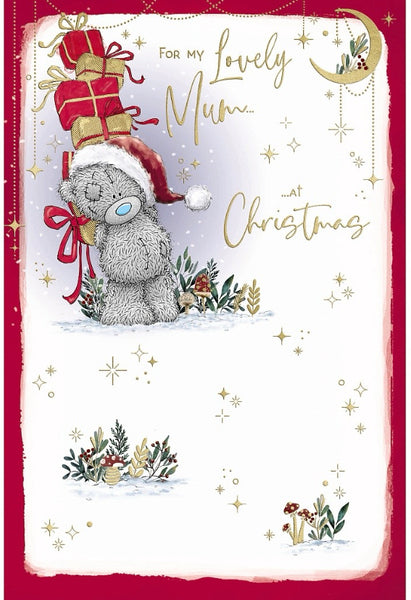Me to you Mum Christmas card- tatty teddy and star