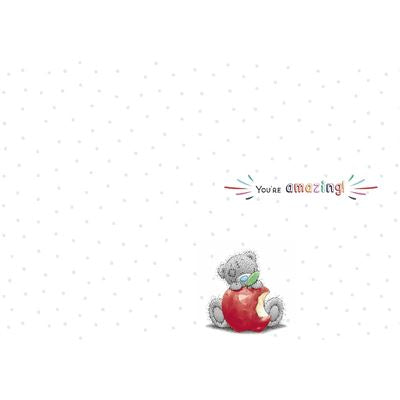 Thank you teacher card- cute me to you bear