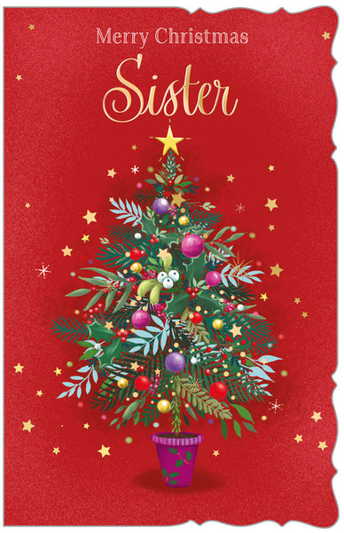 Sister Christmas card- Large card