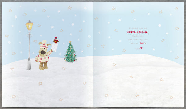 Across the miles Christmas card- Boofle