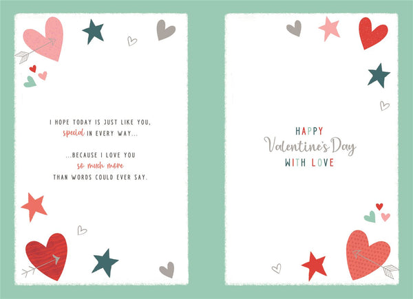 Husband Valentine’s Day card- mean the world