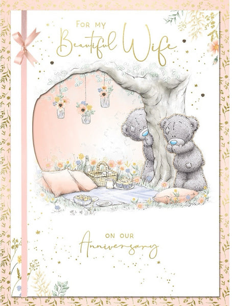 Boxed Wife wedding anniversary Luxury card - Me to you