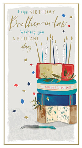Brother in law birthday card - birthday cheese