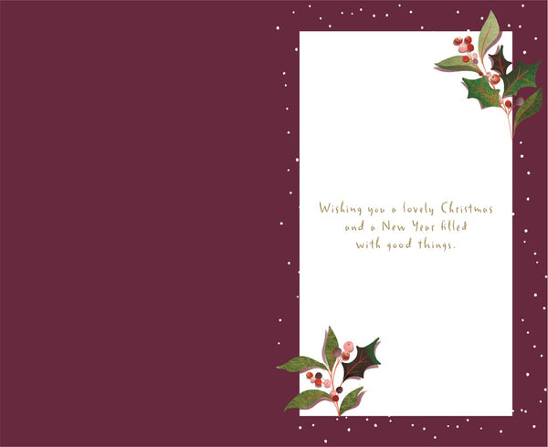 Neighbours Christmas Card – Gingerbread House, Greeting Card