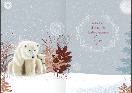 Son Christmas card - polar bear