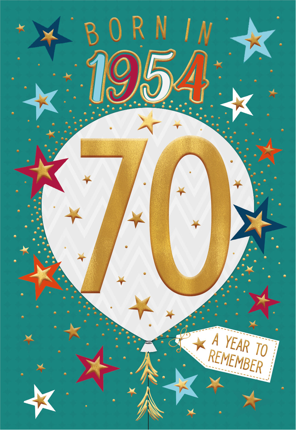 70th birthday card - born in 1954