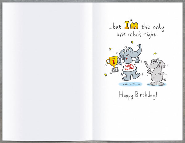 Funny Uncle birthday card- best uncle