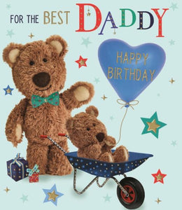 Daddy birthday card- Barley bear