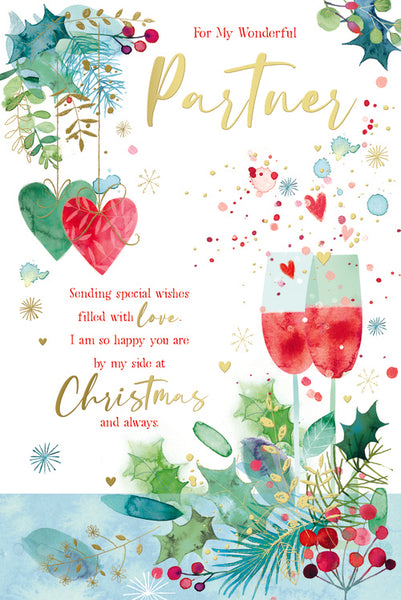 Partner Christmas card - Christmas celebrations