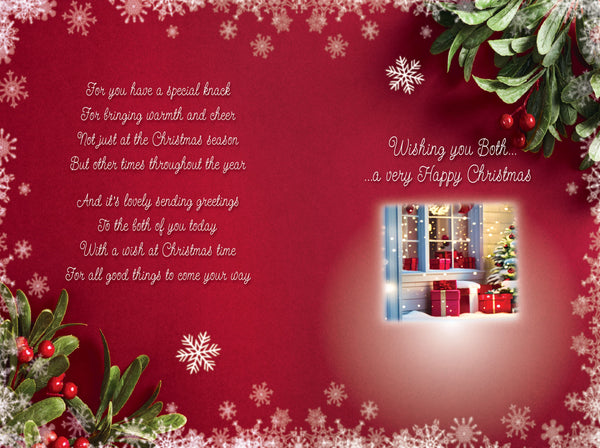 To both of you at Christmas card - sentimental verse