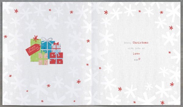 Cousin Christmas card - cute Boofle