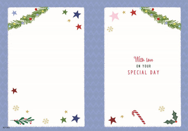 Christmas birthday card - December birthday