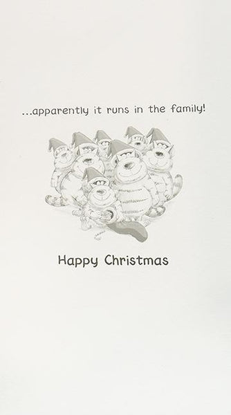 Son Christmas card - family traits
