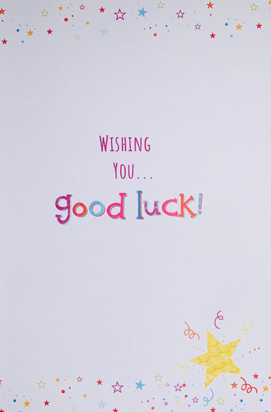 Good luck card- stars and balloons
