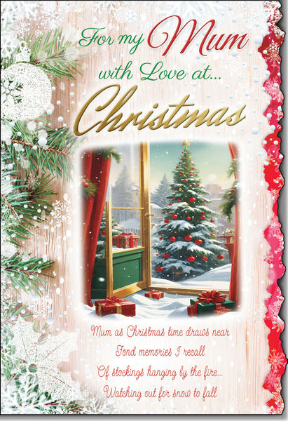 Mum Christmas card- sentimental verse