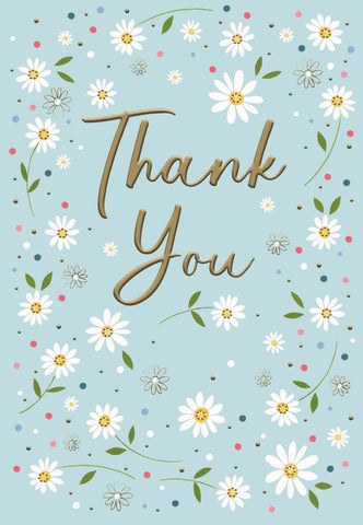Thank you card - beautiful flowers