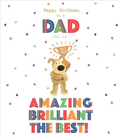 Dad birthday card- Boofle