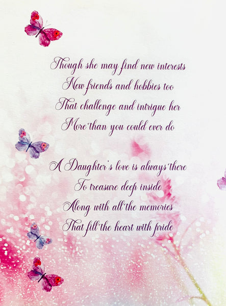 Daughter Birthday Card | Large Card | Traditional Floral Design | Sentimental Verse