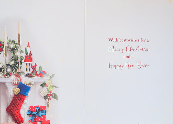 General Christmas card- festive fireside