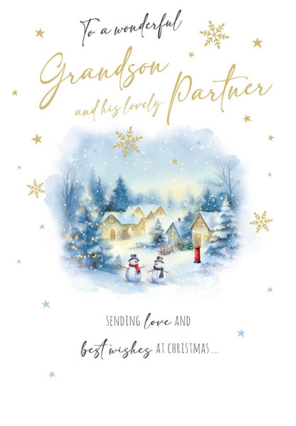 Grandson & Partner Christmas card