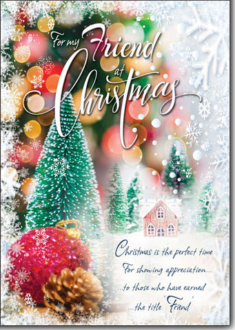 Friend Christmas card- long verse