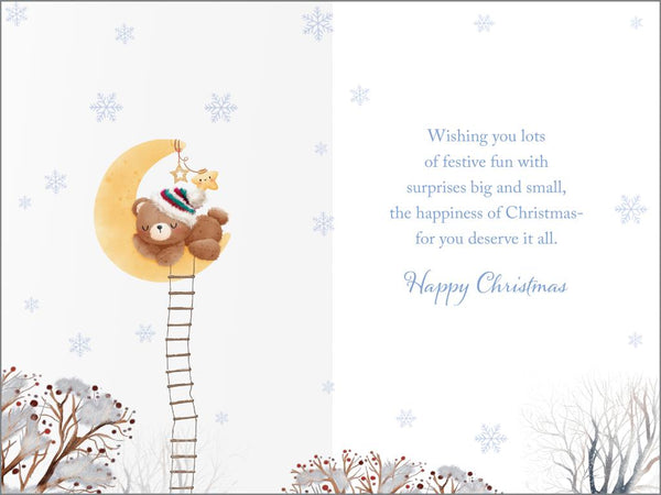 Daddy Christmas card - cute bear