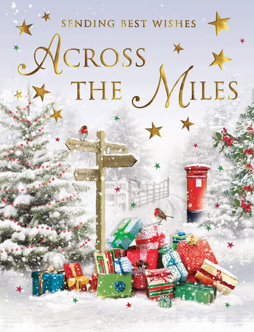 Across the miles Christmas card - winter scene