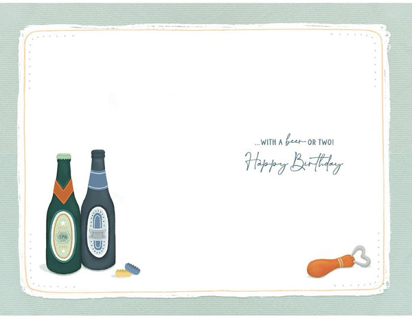Brother in law birthday card - birthday beers