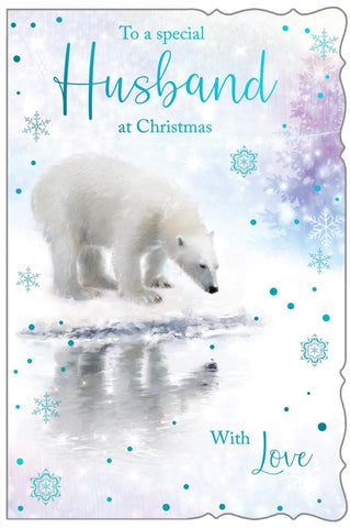 Husband Christmas card- polar bear