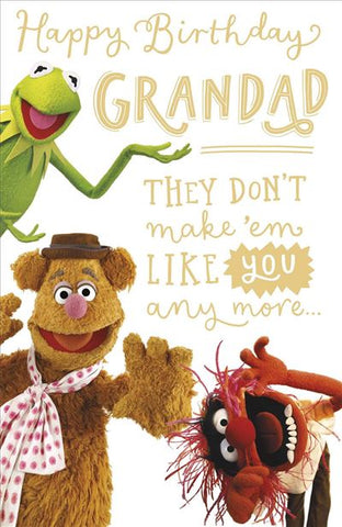 Grandad birthday card - funny Muppets