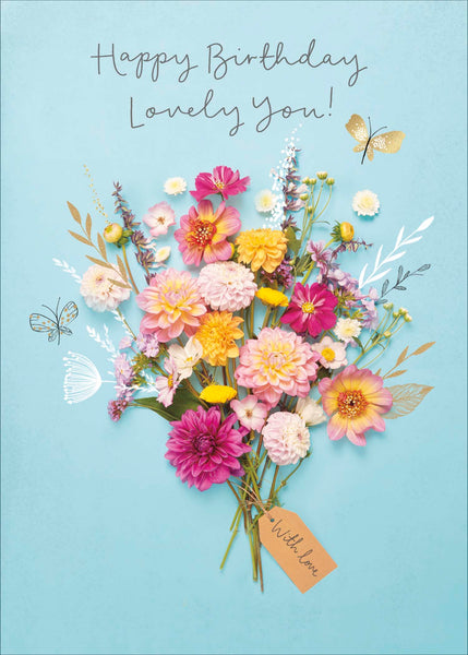 General birthday card- into the meadow - lovely you