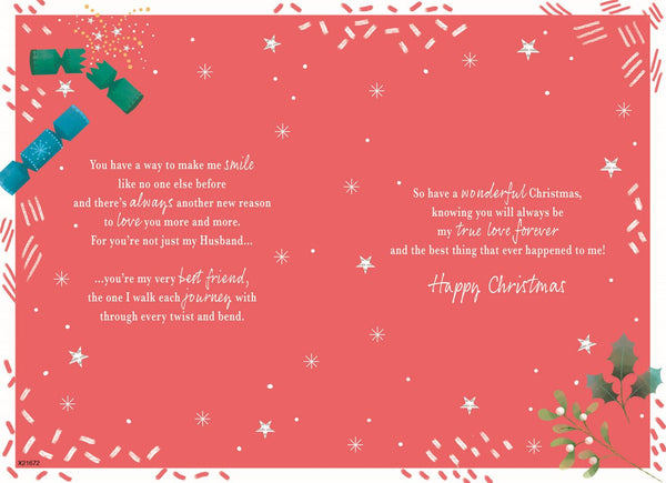 Husband Christmas card- loving words