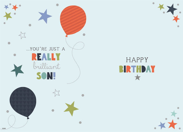 Son birthday card - brilliant son