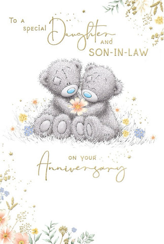Daughter and Son-in-law wedding anniversary card - Me to you