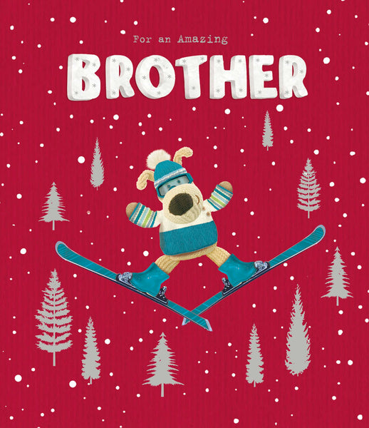 Brother Christmas card - Boofle