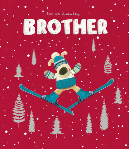 Brother Christmas card - Boofle