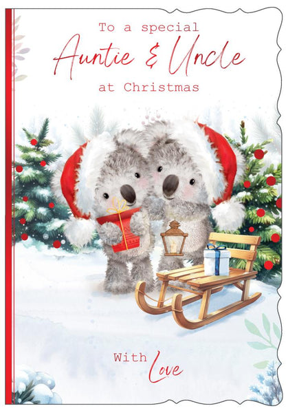 Auntie and Uncle- cute Xmas bears