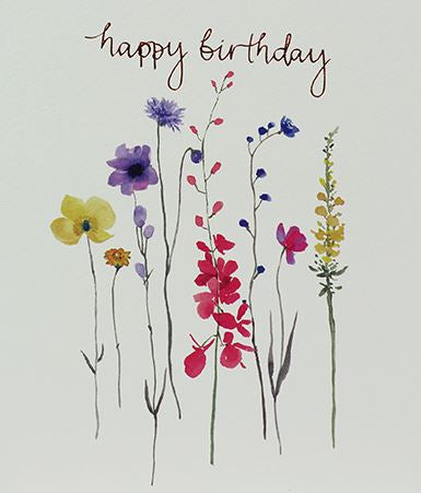 General birthday card for her- wild flowers