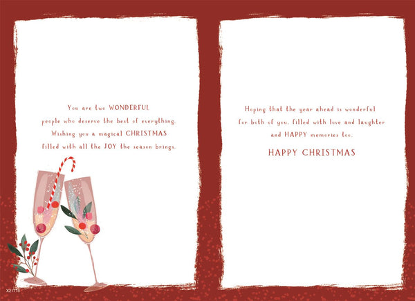 To both of you Christmas card - Festive drinks
