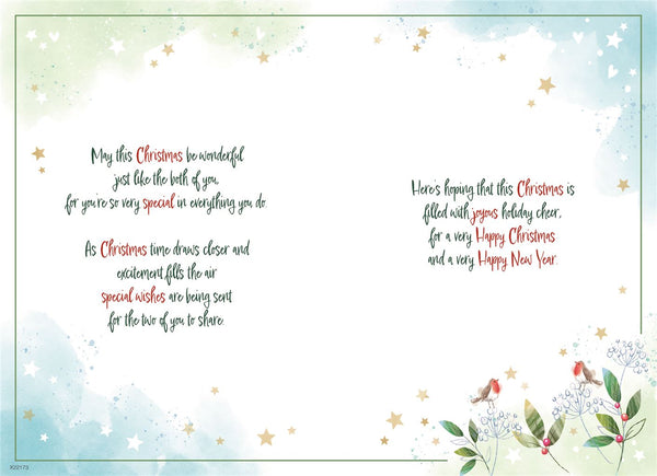 To Both of you Christmas card - Christmas shopping